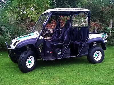 Elektrische terreinwagen op de camping